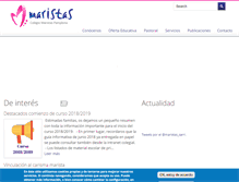 Tablet Screenshot of maristaspamplona.es